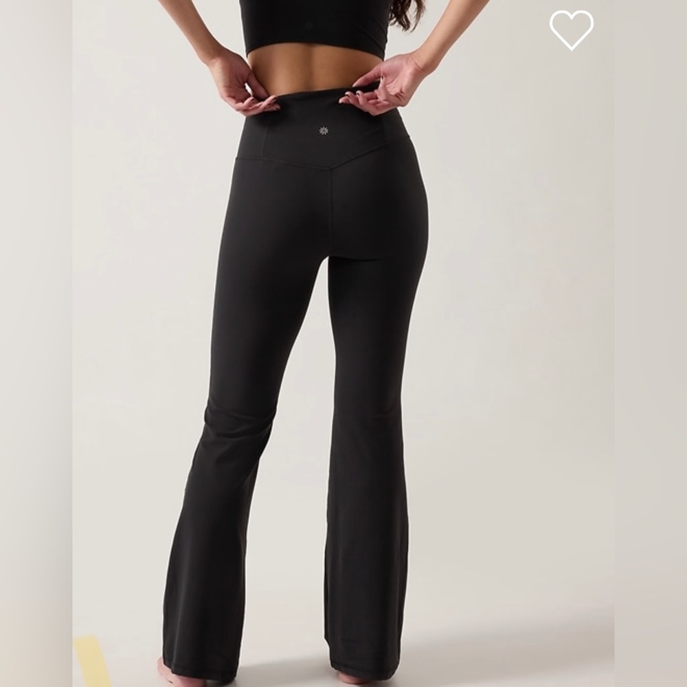 Athleta High Rise Elation Black Flare Leggings In Women’s Size S - Picture 3 of 10